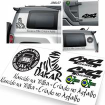 Adesivos Troller 4x4 Diesel kit com 8 adesivos - Resitank