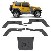 Adesivos Troller T4 2015/ Aplique Para-lama + Capô Grafite