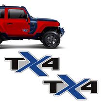 Adesivos Troller Tx4 2020/2021 Emblema Portas Lateral Azul