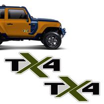 Adesivos Troller Tx4 2020/2021 Emblema Portas Lateral Verde