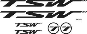 Adesivos Tsw Quadro Bicicleta Esporte Ciclismo Preto Adesivos Tsw Quadro Bicicleta Esporte Ciclismo Preto