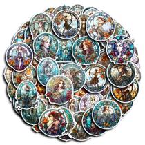 Adesivos Twelve Constelations pintados em vinil com água 60 unidades Adesivos Twelve Constelations pintados em vinil com água 60 unidades