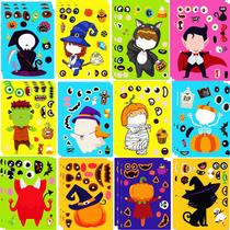 Adesivos UDTAATO Halloween Make Your Own Kids 36 folhas