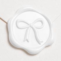 Adesivos UNIQOOO 3D Bow Wax Seal, brancos de neve, 50 unidades de 3 cm Adesivos UNIQOOO 3D Bow Wax Seal, brancos de neve, 50 unidades de 3 cm