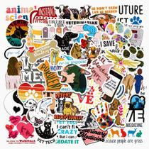 Adesivos Veterinary Occupations 50 unidades de vinil impermeável de 5 a 7 cm Adesivos Veterinary Occupations 50 unidades de vinil impermeável de 5 a 7 cm