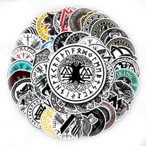 Adesivos Vikings Pirates, vinil impermeável, anime, 50 unidades Adesivos Vikings Pirates, vinil impermeável, anime, 50 unidades