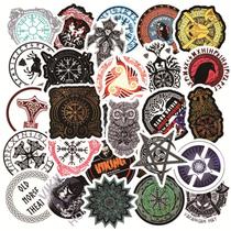 Adesivos Vikings Totems, vinil impermeável, anime, 50 unidades Adesivos Vikings Totems, vinil impermeável, anime, 50 unidades