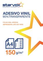 Adesivos Vinil Semi Transparente Starvox Para Jato De Tinta A4 100 Folhas Adesivos Vinil Semi Transparente Starvox Para Jato De Tinta A4 100 Folhas
