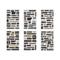 Adesivos Vintage De Letras PET 6pcs DIY Scrapbooking Colagem Álbum De Fotos Decoração Etiquetas Para Adesivos Vintage De Letras PET 6pcs DIY Scrapbooking Colagem Álbum De Fotos Decoração Etiquetas Para