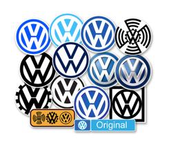 Adesivos VW Logo Volkswagem Carro Antigo Rebaixado 14 Unid.