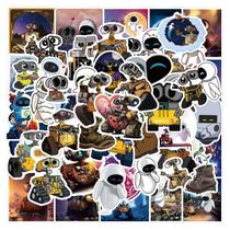 Adesivos Walles, vinil impermeável, anime, 50 unidades/lote, 5-7 cm Adesivos Walles, vinil impermeável, anime, 50 unidades/lote, 5-7 cm