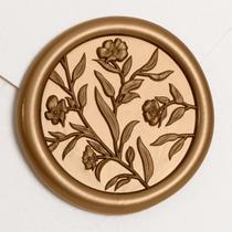 Adesivos Wax Seal Convite de casamento floral 3D UNIQOOO x50 Adesivos Wax Seal Convite de casamento floral 3D UNIQOOO x50