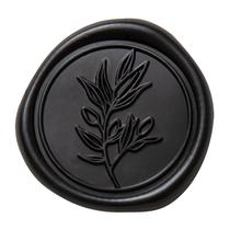 Adesivos Wax Seal, convite de casamento preto PONATIA, 50 unidades Adesivos Wax Seal, convite de casamento preto PONATIA, 50 unidades