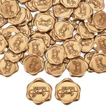 Adesivos Wax Seal Yoption Be Our Guest, pacote com 100 unidades em ouro antigo Adesivos Wax Seal Yoption Be Our Guest, pacote com 100 unidades em ouro antigo