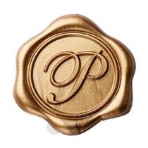 Adesivos Wax Seal Yoption Initial Alphabet P, pacote com 50 unidades douradas Adesivos Wax Seal Yoption Initial Alphabet P, pacote com 50 unidades douradas