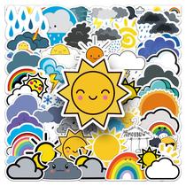 Adesivos Weather Cartoon Sun Cloud Rainbow x50 Adesivos Weather Cartoon Sun Cloud Rainbow x50