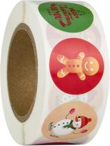 Adesivos Wokex Merry Christmas Envelope 2,5 cm 500 unidades