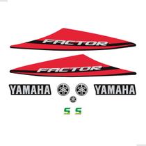 Adesivos Yamaha Factor 125 Ybr K1 2014 Moto Vermelha e Preta