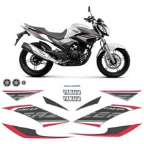 Adesivos Yamaha Fazer 250 2017 2018 Moto Branca + Emblemas