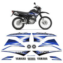 Adesivos Yamaha Lander Xtz 250 2011 Moto Preta + Emblemas - SPORTINOX