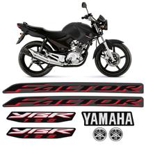 Adesivos Yamaha Ybr 125 Factor 2009 Moto Preta + Emblemas