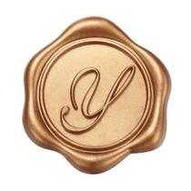 Adesivos Yoption Wax Seal Y Initial, pacote com 50, 3 cm, ouro antigo Adesivos Yoption Wax Seal Y Initial, pacote com 50, 3 cm, ouro antigo