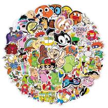 Adesivos YUESHI 90s Cartoon, adesivo de vinil impermeável, 50 unidades