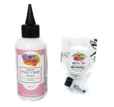 Adhesive Art Glitter Glue Designer seca e transparente 118 ml com ponta