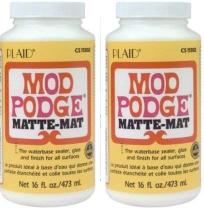 Adhesivo para Pegado Mod Podge Mate 473 ml Paquete de 2 Adhesivo para Pegado Mod Podge Mate 473 ml Paquete de 2