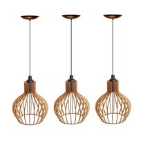 Adicione um Toque de Sofisticação à sua Decoração: Conjunto de 3 Pendentes Luminárias Com Fio