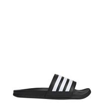 Adidas Adult Adilette Comfort Slides preto/branco tamanho 14 Adidas Adult Adilette Comfort Slides preto/branco tamanho 14