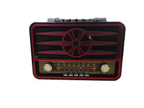 ádio Retro Am Fm Sw Bluetoooth Recarregavel Usb Mp3 1906Bt