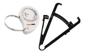 Adipômetro + Fita Métrica Corporal Retratil Com Imc Pamed