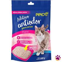Aditivo Antiodor para Areia Sanitária Higiênica Pipicat Floral para Gatos - 500g - Kelco Aditivo Antiodor para Areia Sanitária Higiênica Pipicat Floral para Gatos - 500g - Kelco