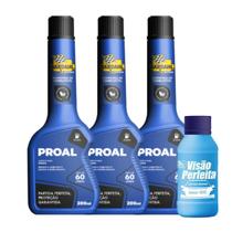 Aditivo Etanol Bardahl Proal Kit C 3 Unidades + Limpa Vidro