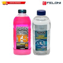 Aditivo Fluido Radiador Long Life T-5 e Água Desmineralizada
