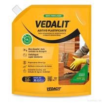 Aditivo plastificante concentrado vedalit 3,6l vedacit
