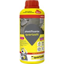 Aditivo Plastificante Quartzolit 1 Litro Para Argamassas Assentamento Revestimento Rebocos