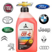 Aditivo Radiador Arrefrecimento Orgânico Original Tirreno OT-C Laranja Concentrado Aprovado GM Fiat Jeep Ford Toyota BMW