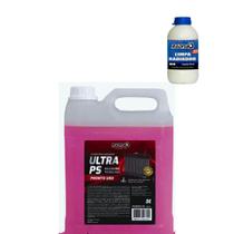 Aditivo Radiador Fluído Rosa Diluído 5L + Limpa radiador 100 ml