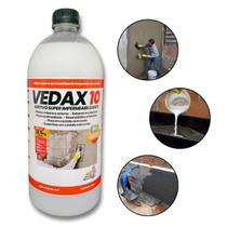 Aditivo Super Impermeabilizante 3 Em 1 Vedax 10 Reboco Argamassa Concreto PlastificanteUmidade1L