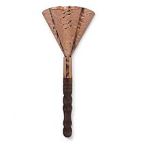 Adjá de Latão Rose com Cabo de Madeira de Três Bocas 29 cm