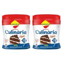 Adoçante Culinária Com Stevia Pote 400g Lowçucar Kit 2 Para Receitas E Preparos Doces Com Uso Prático