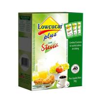 Adoçante Dietético em Pó Plus com Stevia - 30g (50 Sachês) - Lowçucar