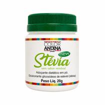 Adoçante dietético Stévia Color Andina Foods 20g - SEM SABOR RESIDUAL AMARGO