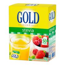 Adoçante Dietético Stevia em Pó Gold 50 Sachês