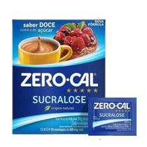 Adoçante em pó Sucralose Zero-Cal 50 sachês 600mg Adoçante em pó Sucralose Zero-Cal 50 sachês 600mg