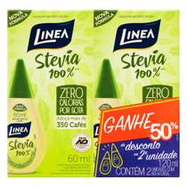 Adoçante Líquido Linea Stevia com 2 Unidades 60ml cada Ganhe 50% de Desconto na 2ª Unidade