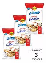 Adoçante Lowçucar Culinário Com Stevia Kit 3 Pacotes De 1kg
