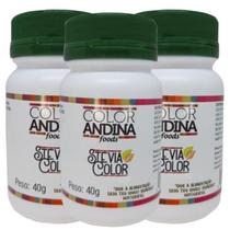 Adoçante natural stevia color andina 40g 100% Natural 3 Potes Adoçante natural stevia color andina 40g 100% Natural 3 Potes